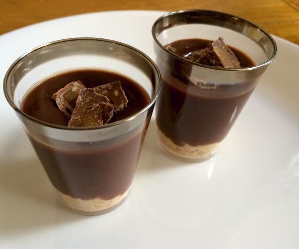 Vasitos de chocolate